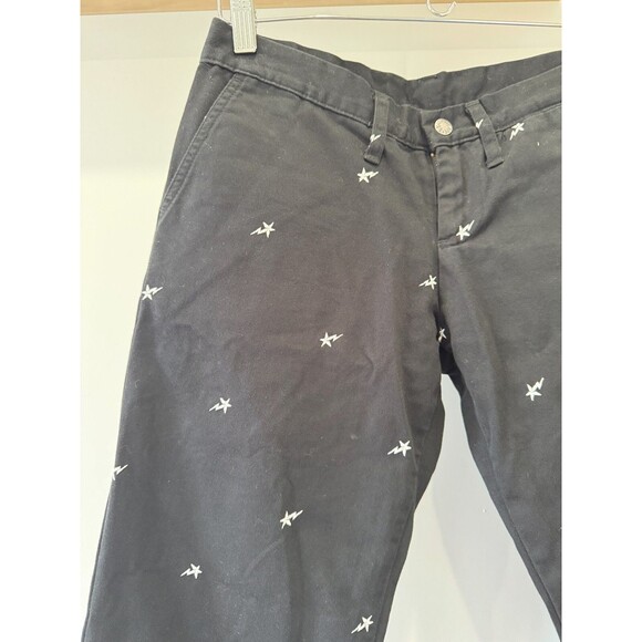 A Bathing Ape Mens XXS Black Embroidered Straight Bapesta Work Japan Myro Star - Picture 3 of 12